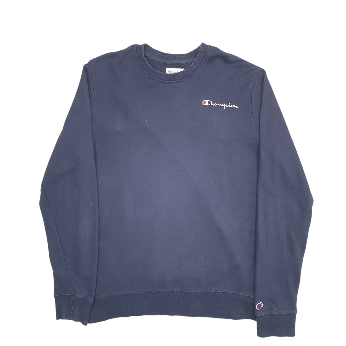 Mens Blue Champion  Crewneck Jumper