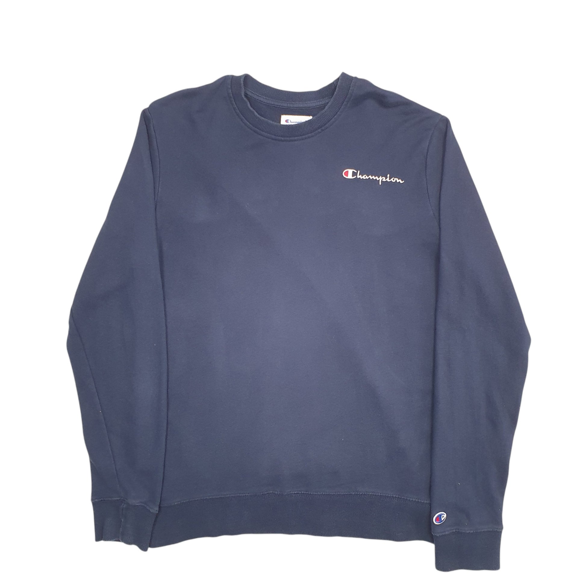 Mens Blue Champion  Crewneck Jumper