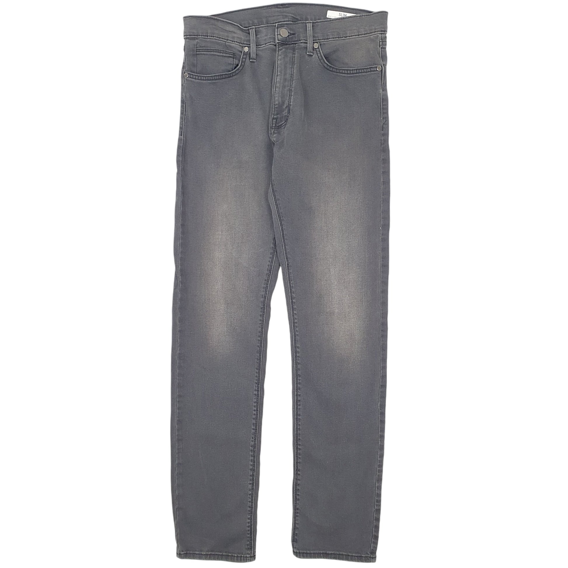 Mens Grey M&S Stretch Casual JeansW32 L33