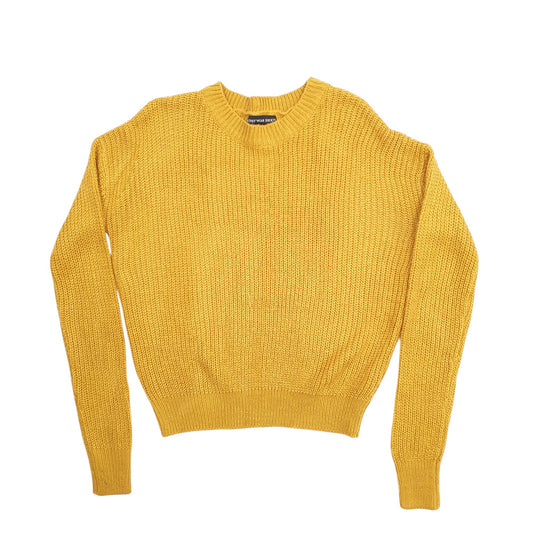 Womens Yellow Streetwear Society  Crewneck Jumper