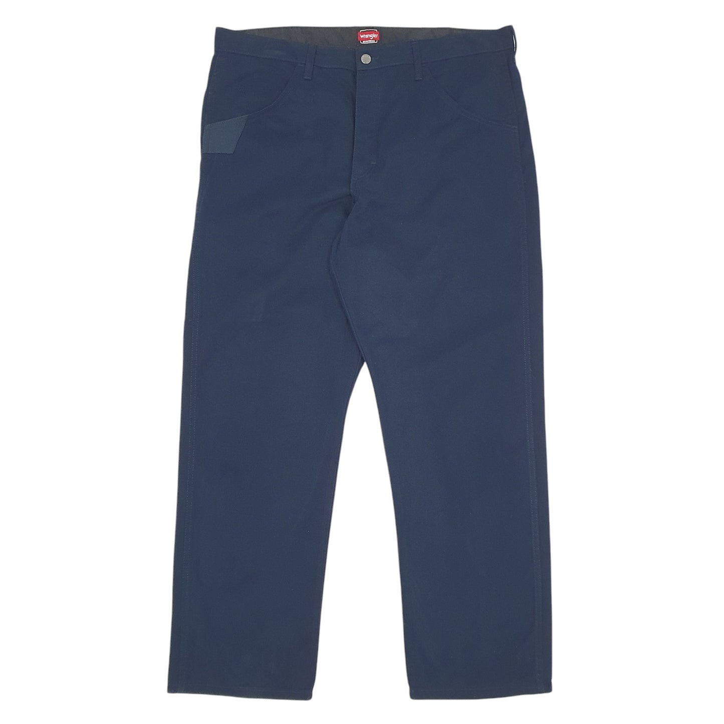 Mens Navy Wrangler WorkWear Chino Trousers