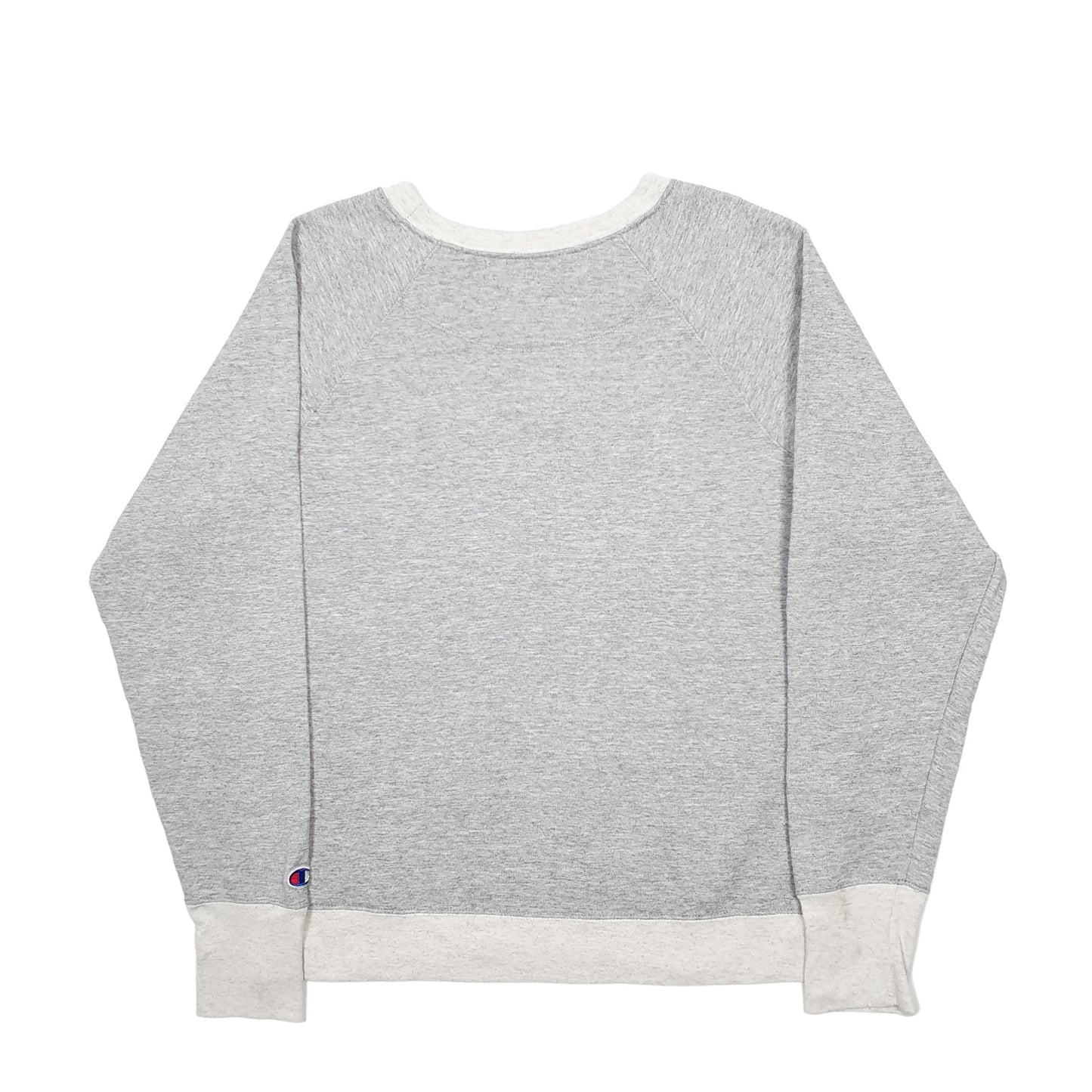 Womens Grey Champion Spellout Crewneck Jumper