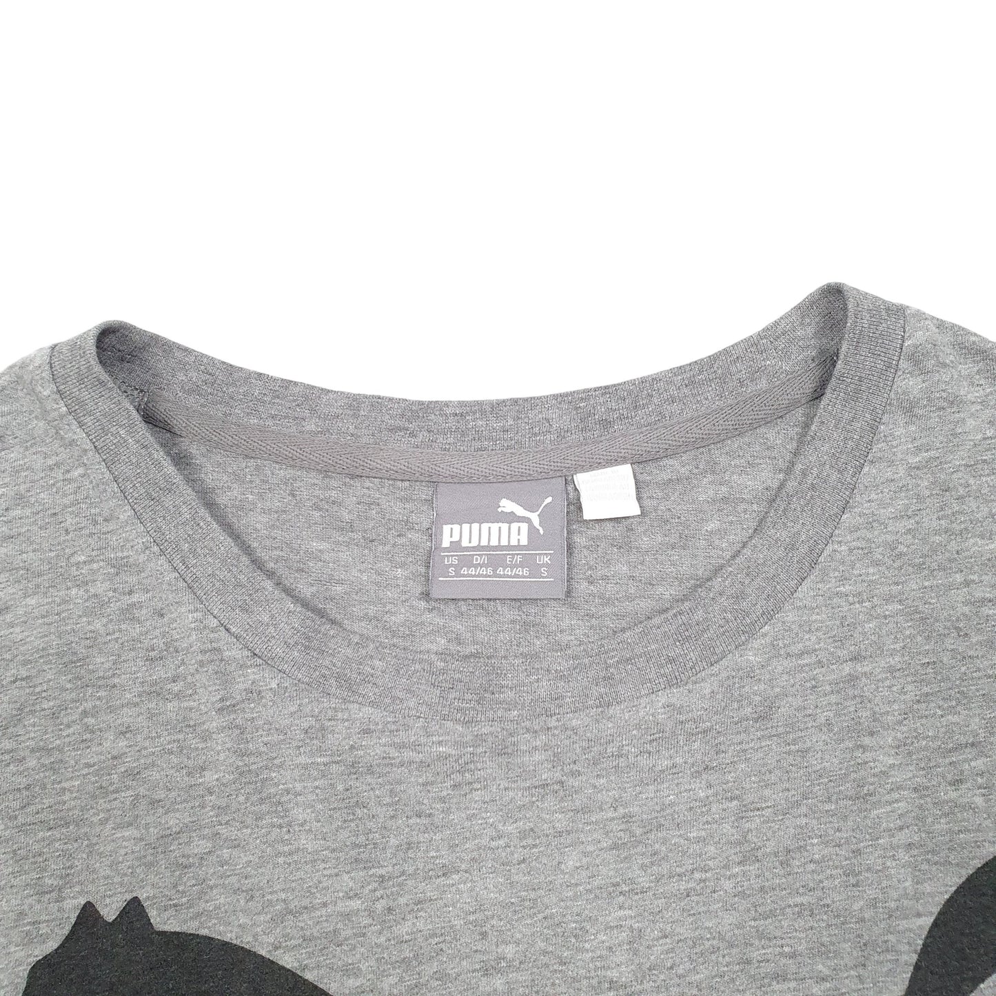 Mens Grey Puma  Short Sleeve T Shirt