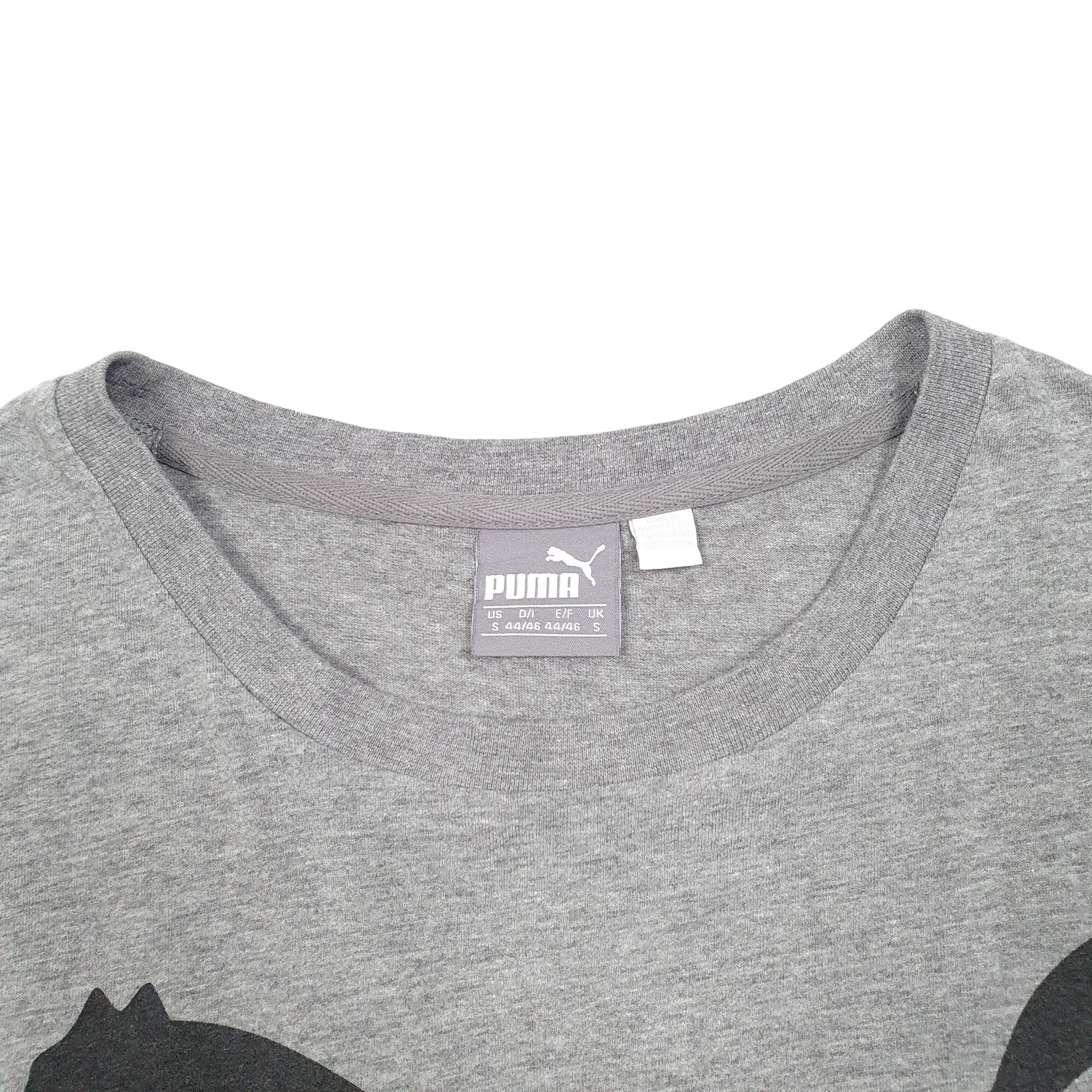 Mens Grey Puma  Short Sleeve T Shirt