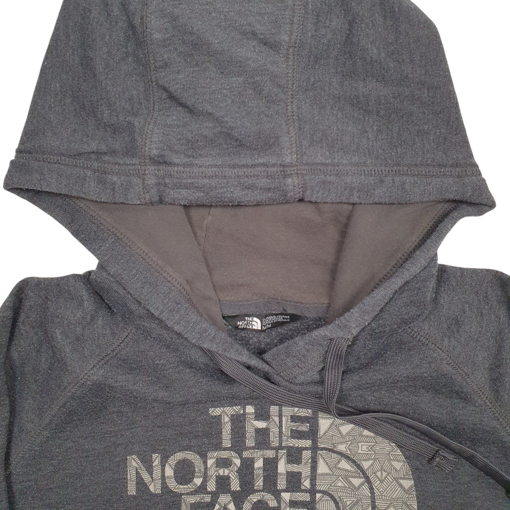 Womens Grey The North Face Spellout Hoodie Jumper