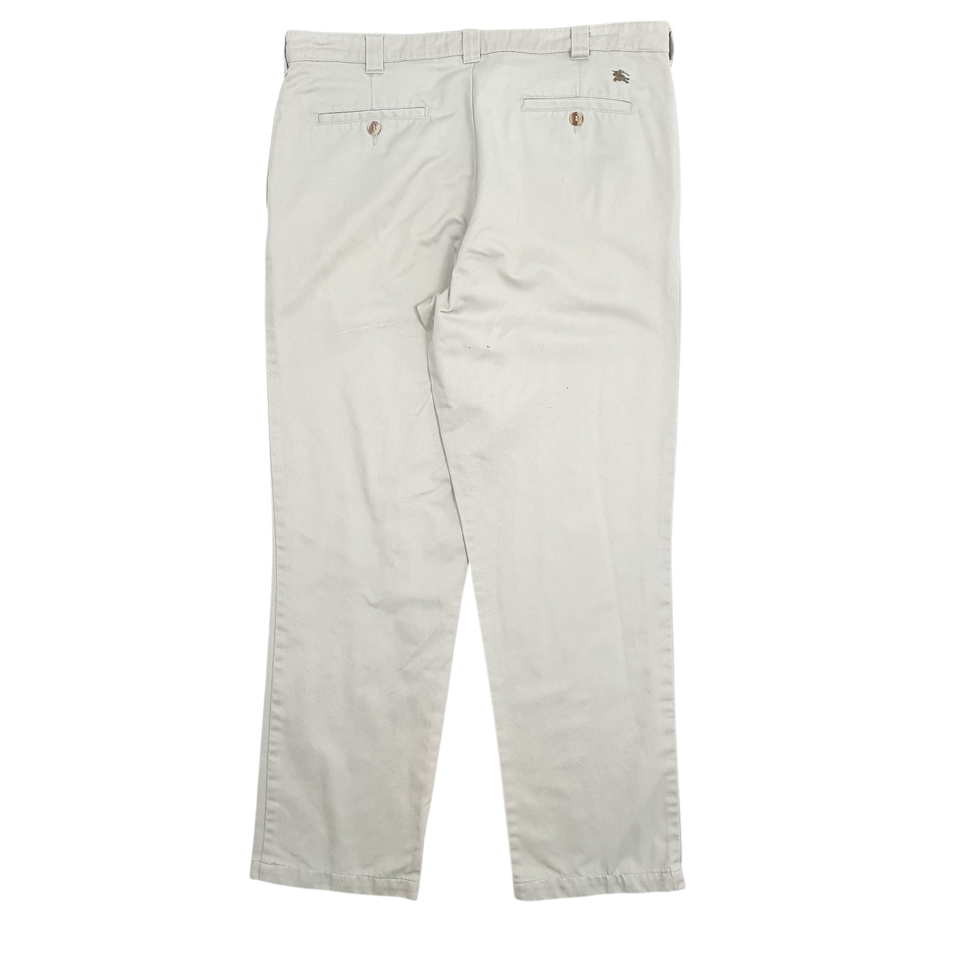 Mens Grey Burberry  Chino Trousers