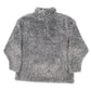 Mens Grey Headworx Vintage Fluffy Quarter Zip Jumper
