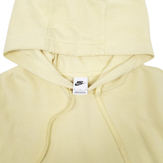 Mens Yellow Nike Spellout Hoodie Jumper