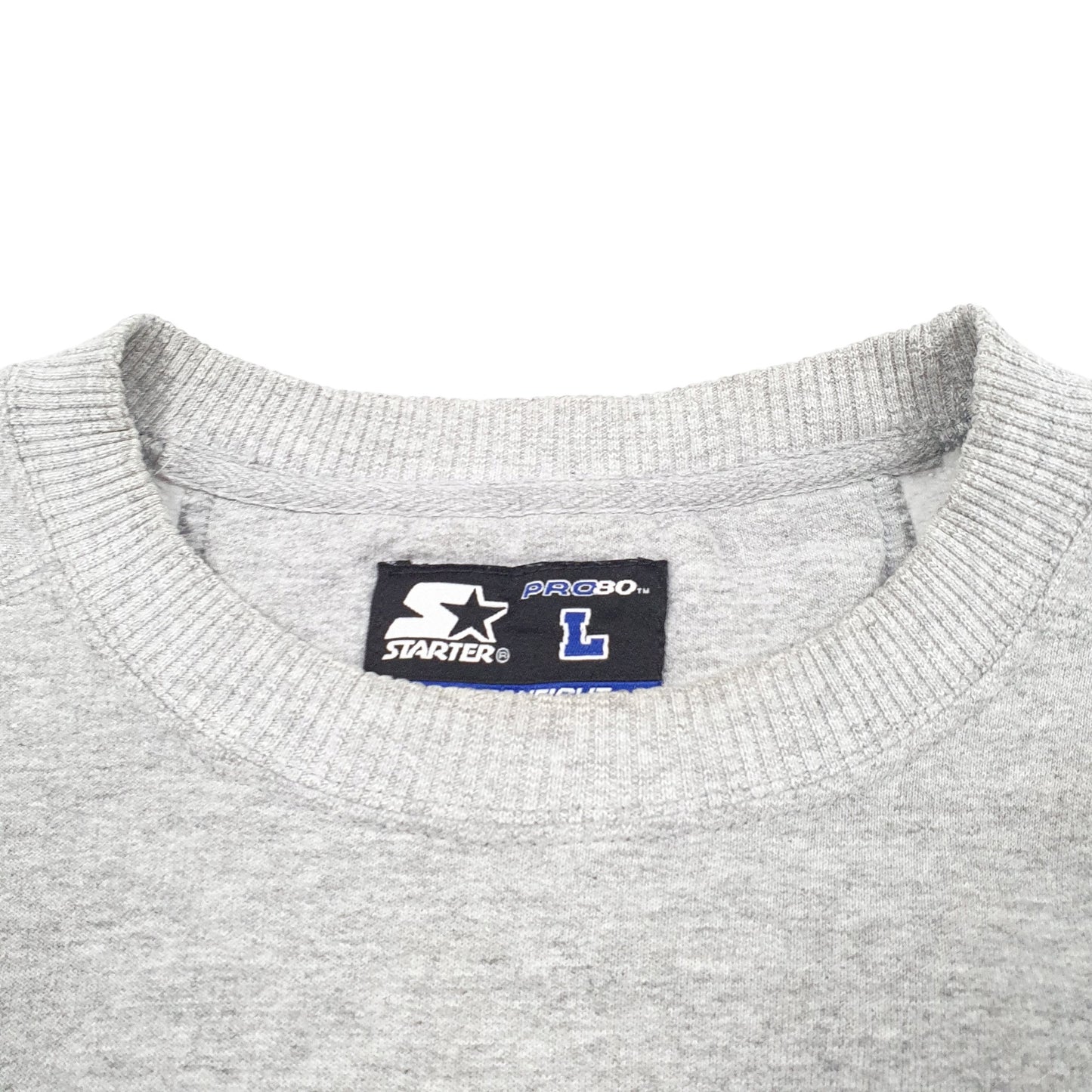 Mens Grey Starter Pro 80 Heavyweight Crewneck Jumper
