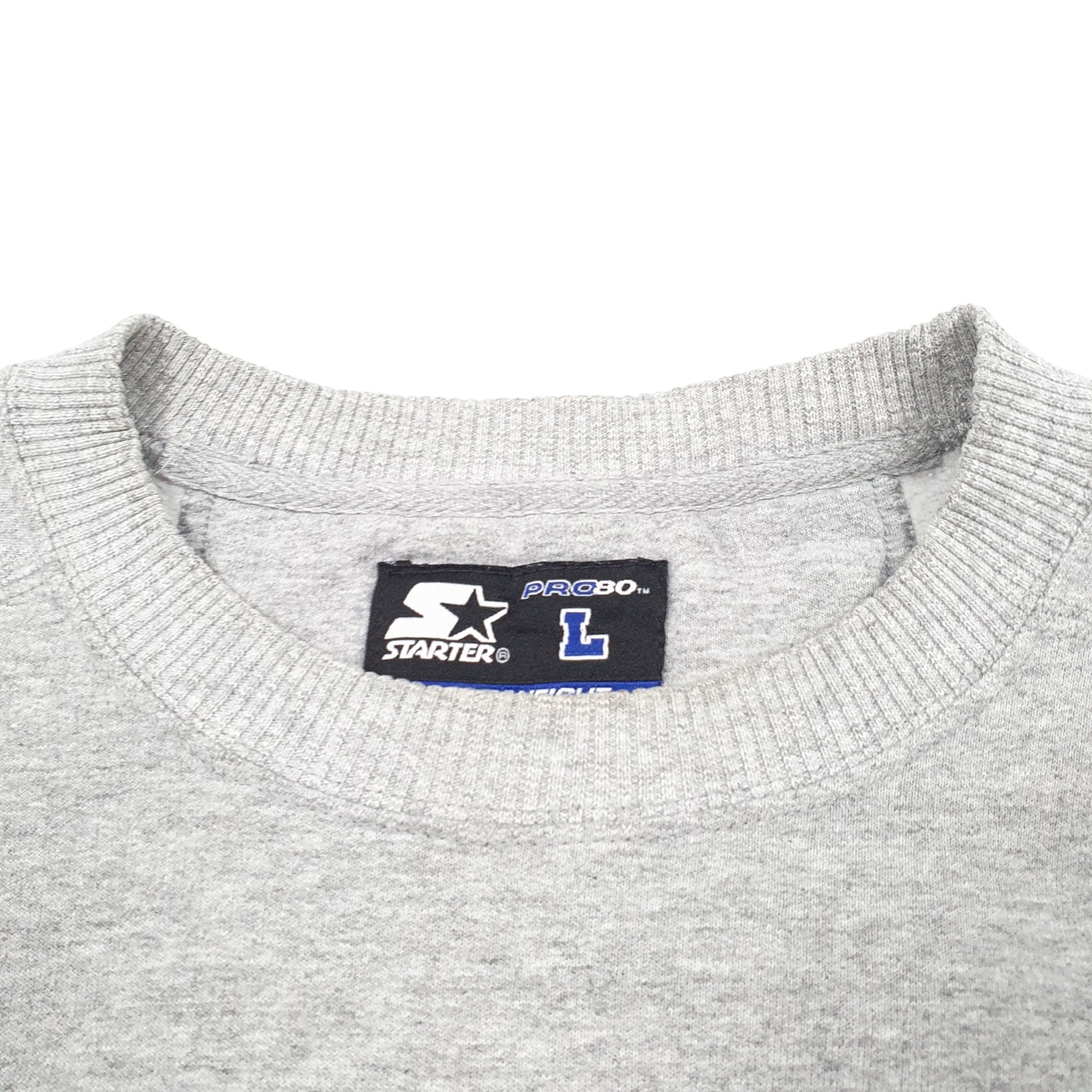 Mens Grey Starter Pro 80 Heavyweight Crewneck Jumper
