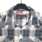 Mens Grey Distortion Western Long Sleeve Shirt
