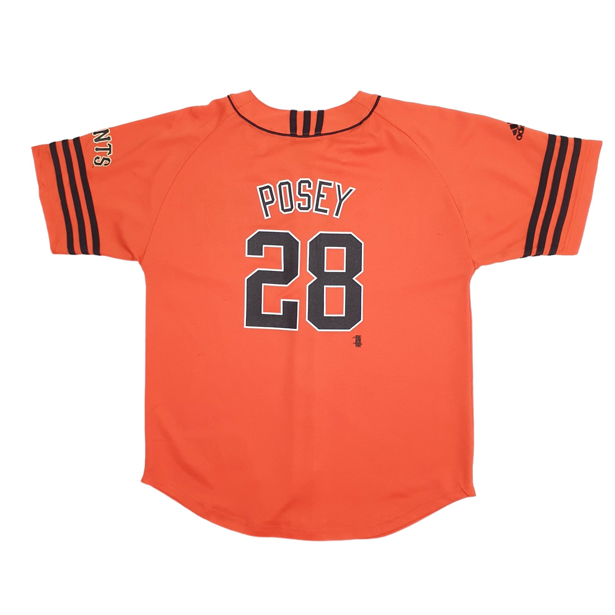 Adidas MLB Baseball Jersey San Francisco Giants Posey Short Sleeve Polyester T Shirt S