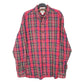 Mens Red L.L.Bean Traditional Flannel Overshirt Long Sleeve Shirt