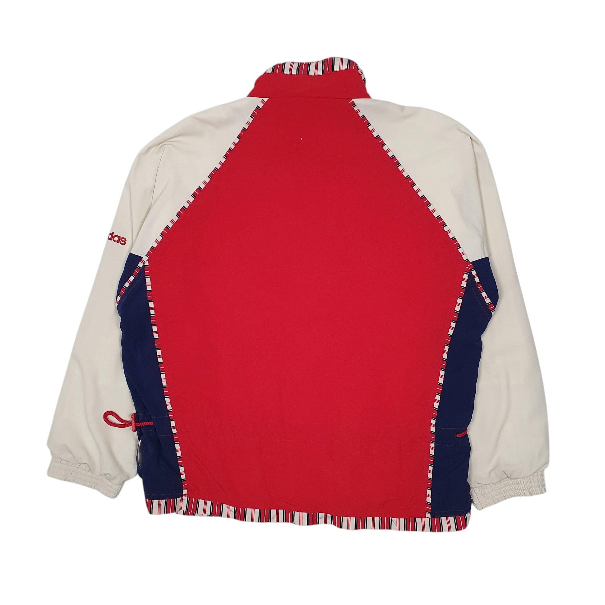 Mens Red Adidas Vintage 90s Full Zip Coat