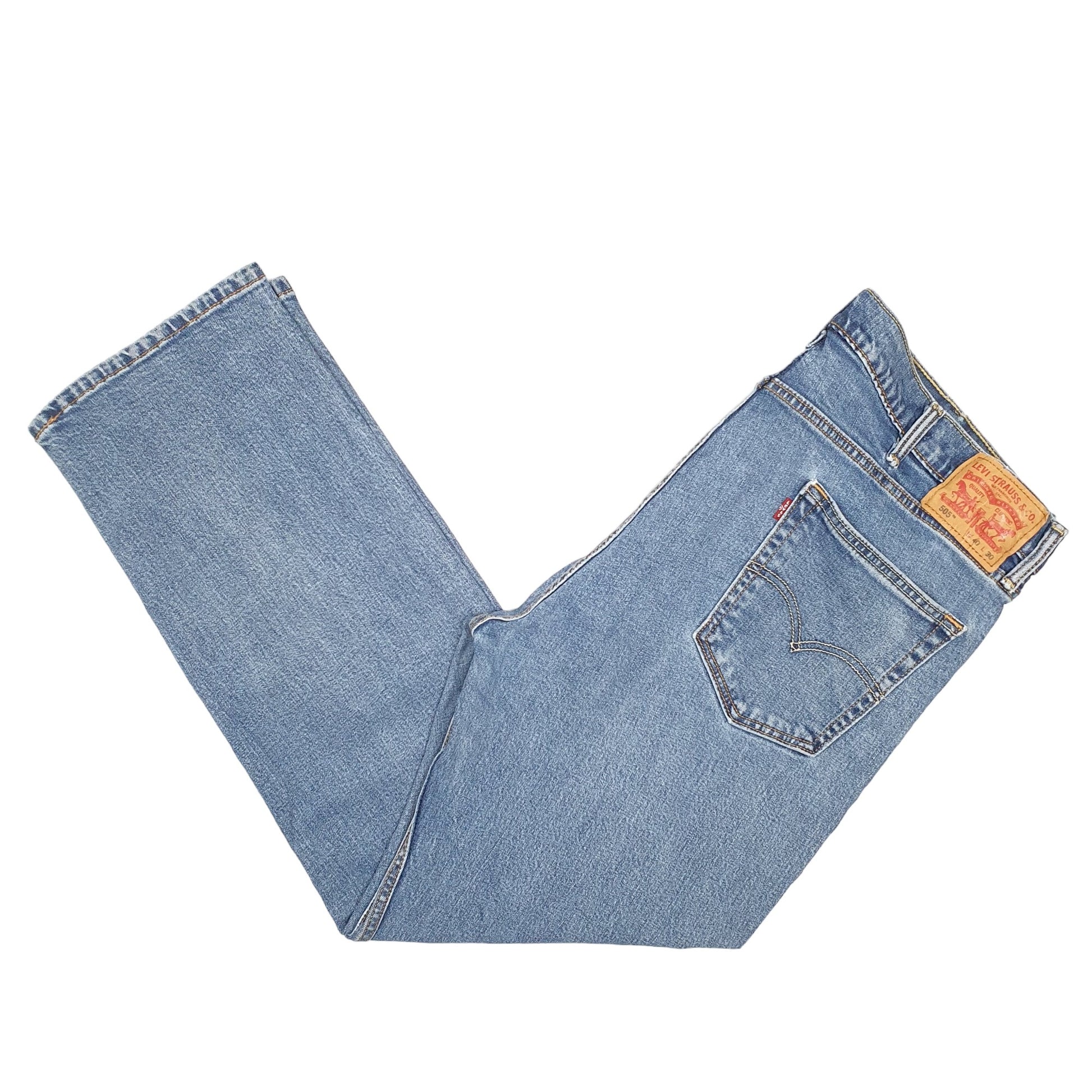 Mens Blue Levis Stretch 505 JeansW40 L30