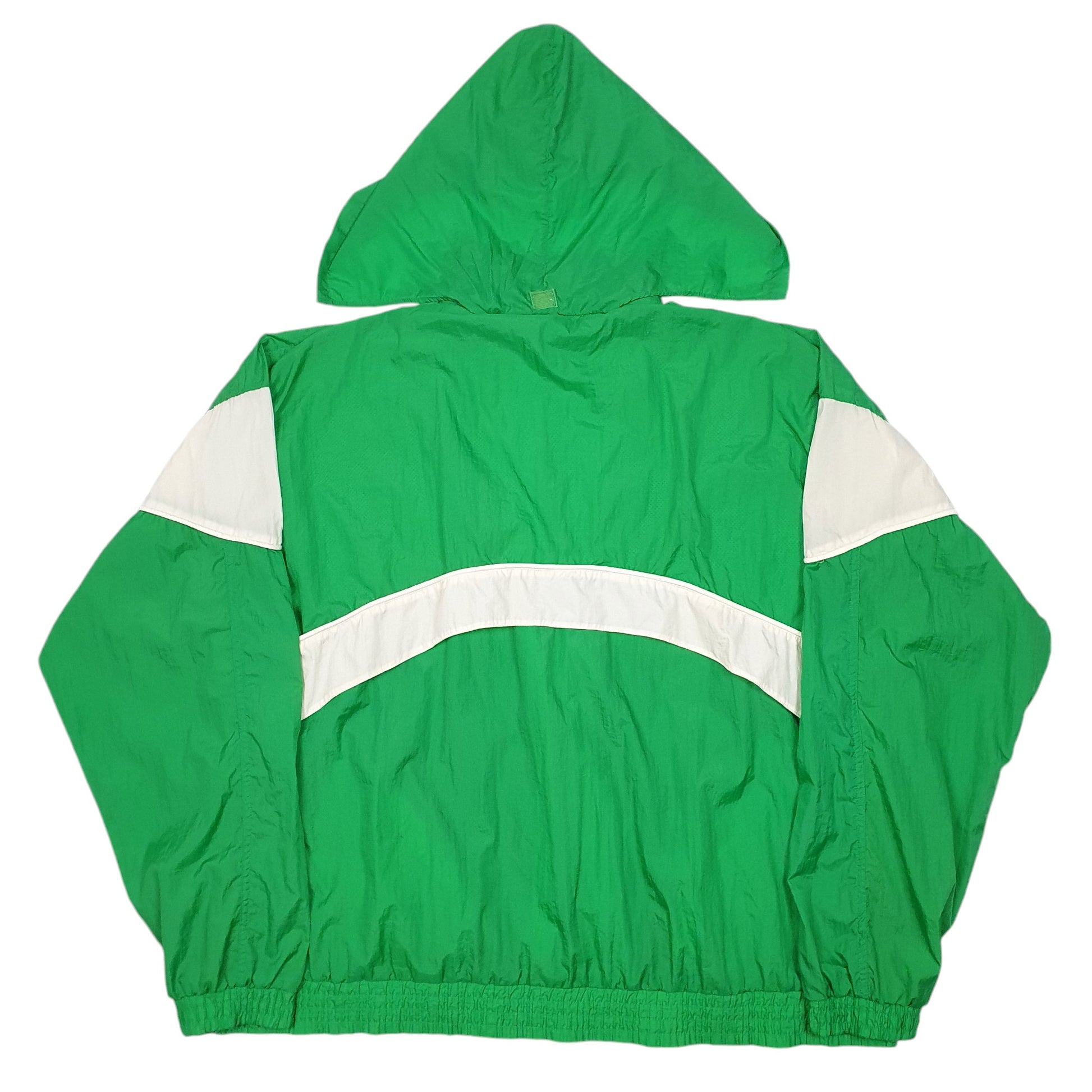 Mens Green Puma Hooded Shell Suit Top Vintage 90s  Coat