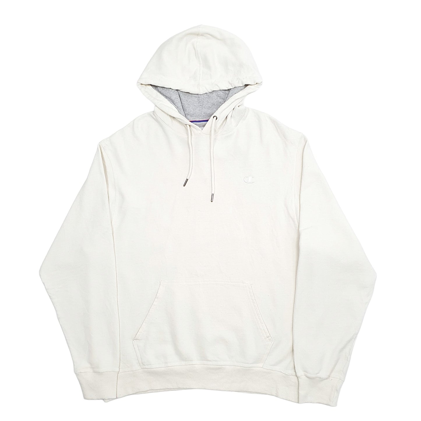 Mens Cream Champion  Hoodie Jumper