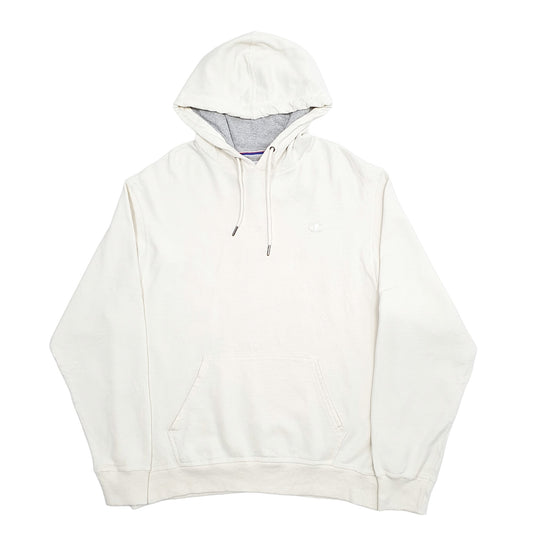 Mens Cream Champion  Hoodie Jumper