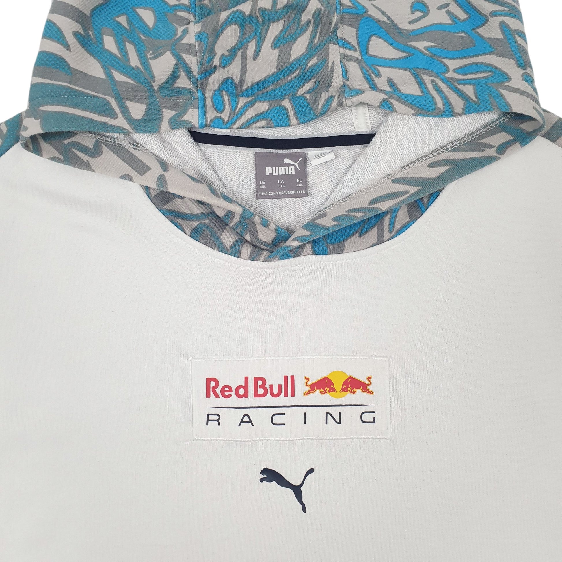 Mens Puma White Hoodie Red Bull Racing F1 Jumper XXL – Bundl Clothing