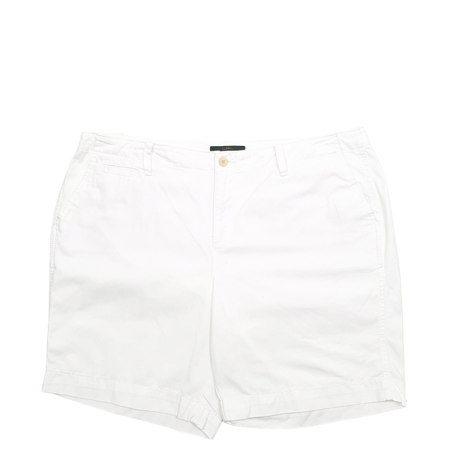 Womens White Ralph Lauren  Chino Shorts