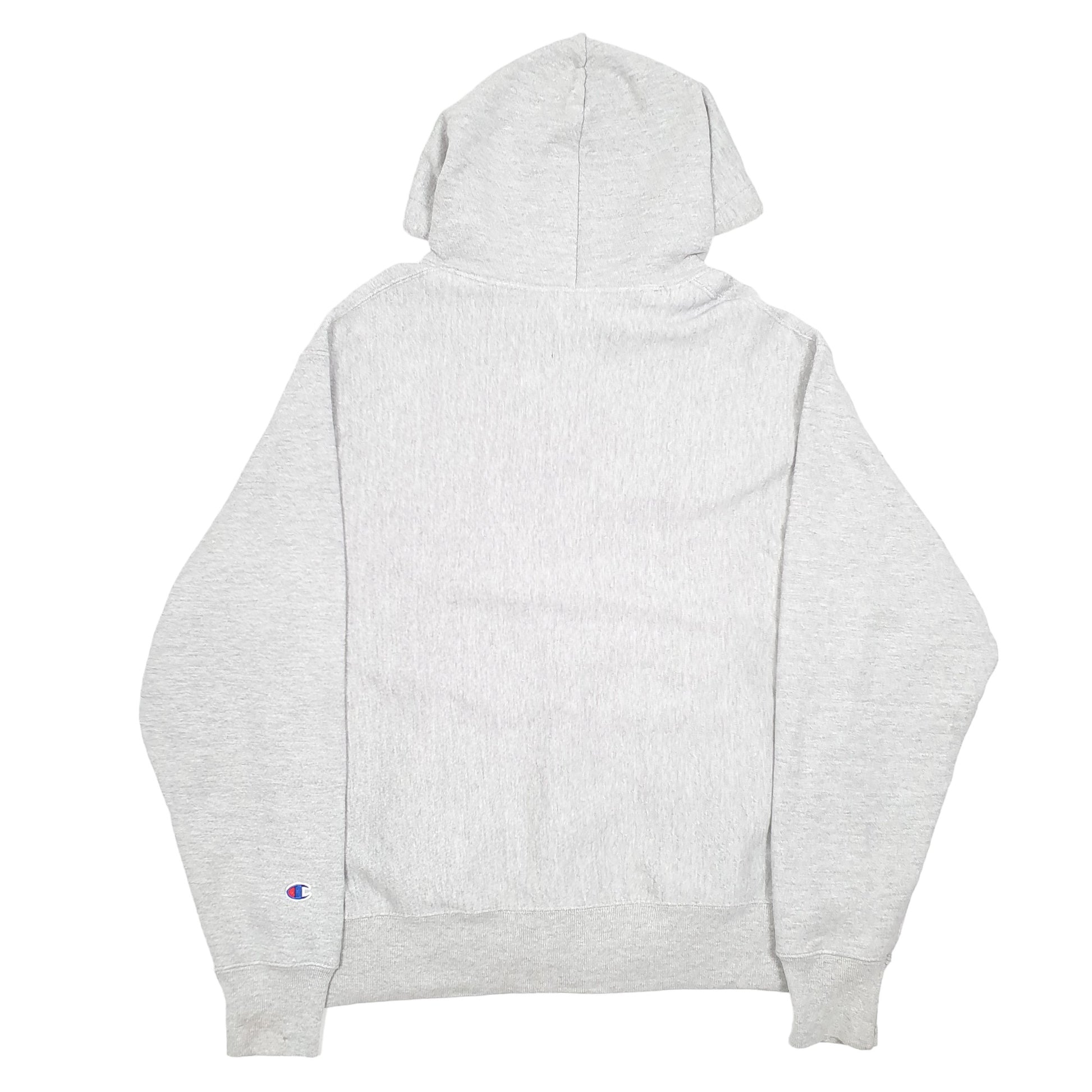 Mens Grey Champion Hoodie Vintage Reverse Weave Full Zip Jumper