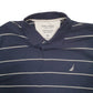 Mens Navy Nautica  Short Sleeve Polo Shirt