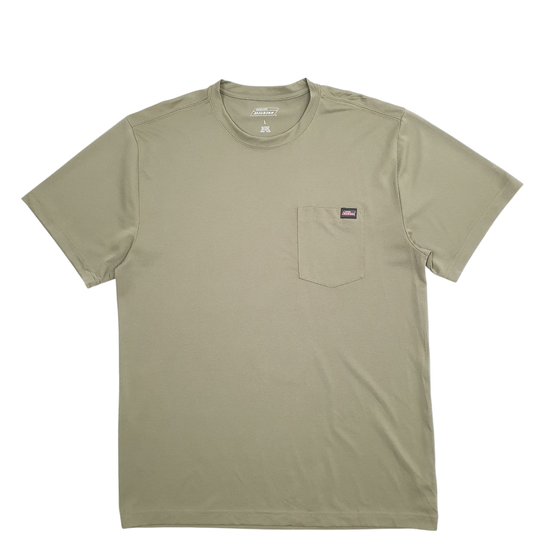 Mens Khaki Dickies  Short Sleeve T Shirt