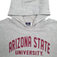 Mens Grey MV Sport Arizona State University Spellout Hoodie Jumper