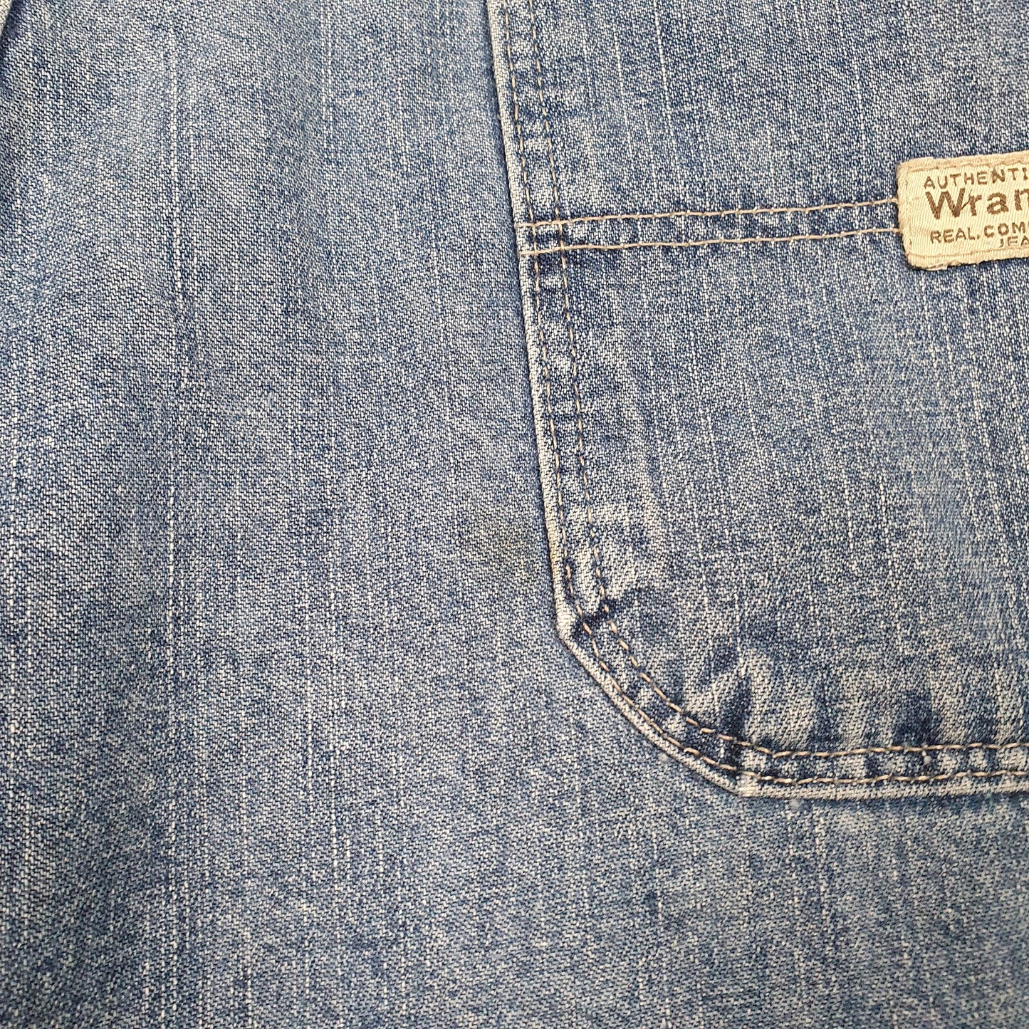 Mens Blue Wrangler Denim Jeans Jorts Baggy Carpenter Shorts