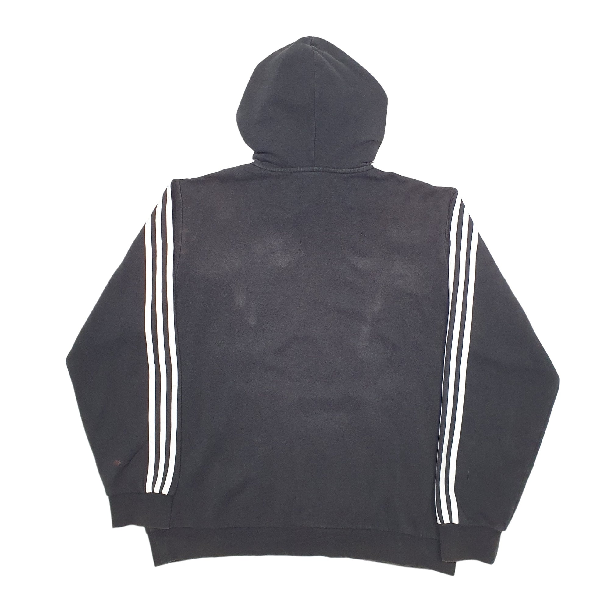 Mens Black Adidas Spellout Hoodie Jumper