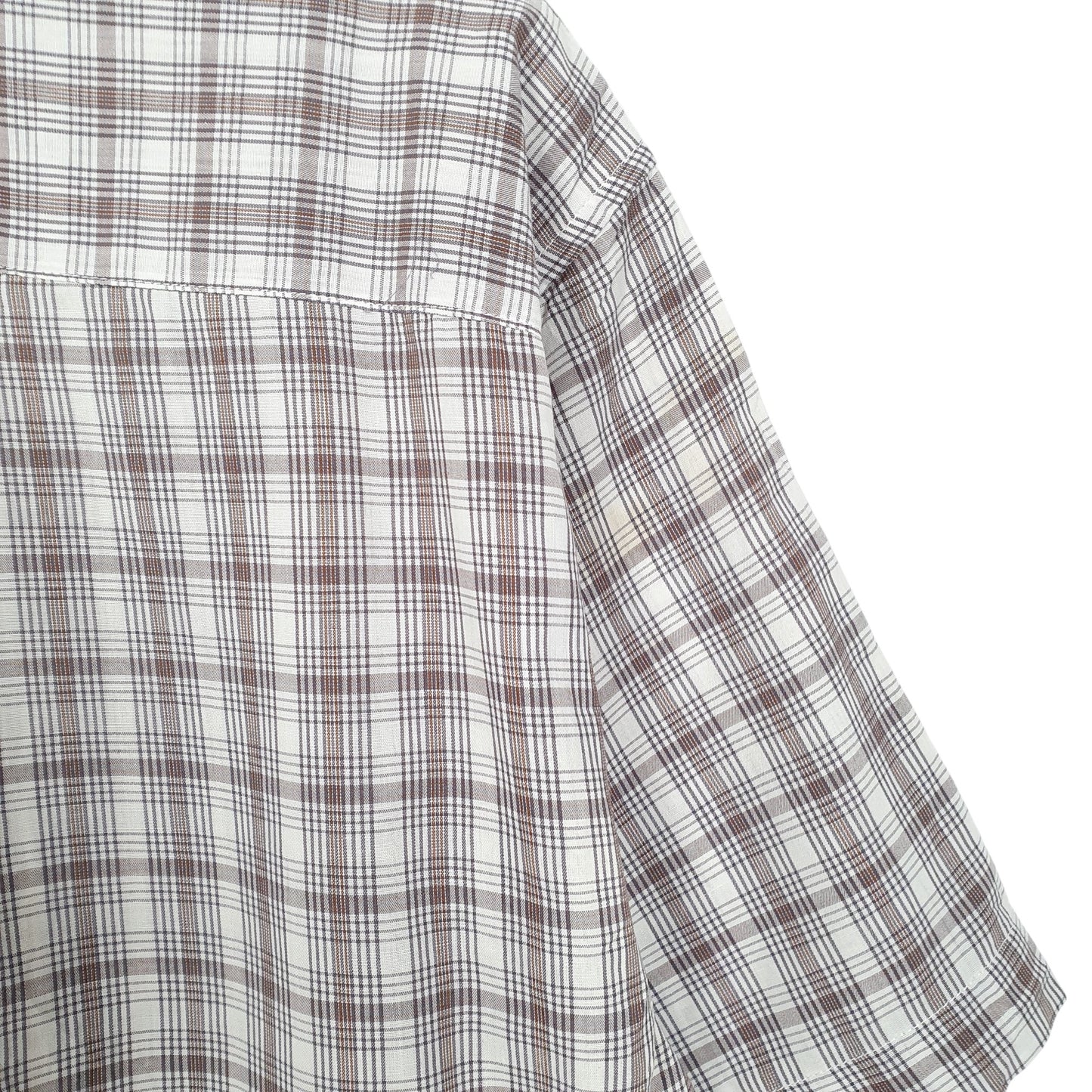 Mens White Lacoste Chemise Made In France Short Sleeve Shirt