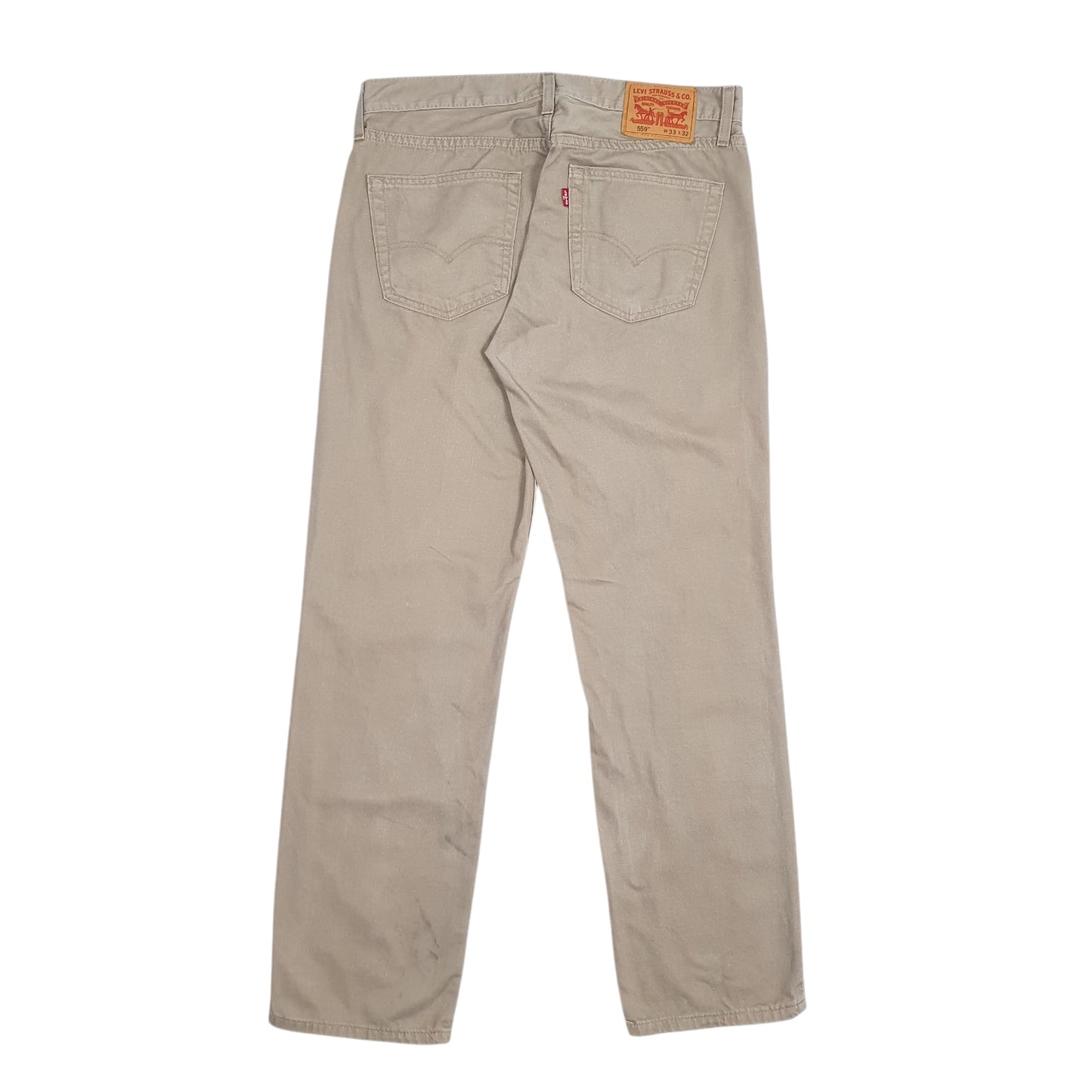 Mens Beige Levis 559 Jeans W33 L32