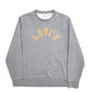 Mens Grey Levis Spellout Crewneck Jumper
