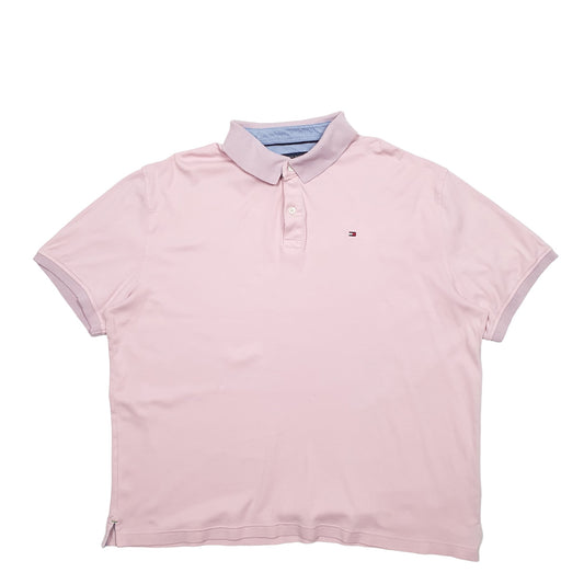 Mens Pink Tommy Hilfiger  Short Sleeve Polo Shirt