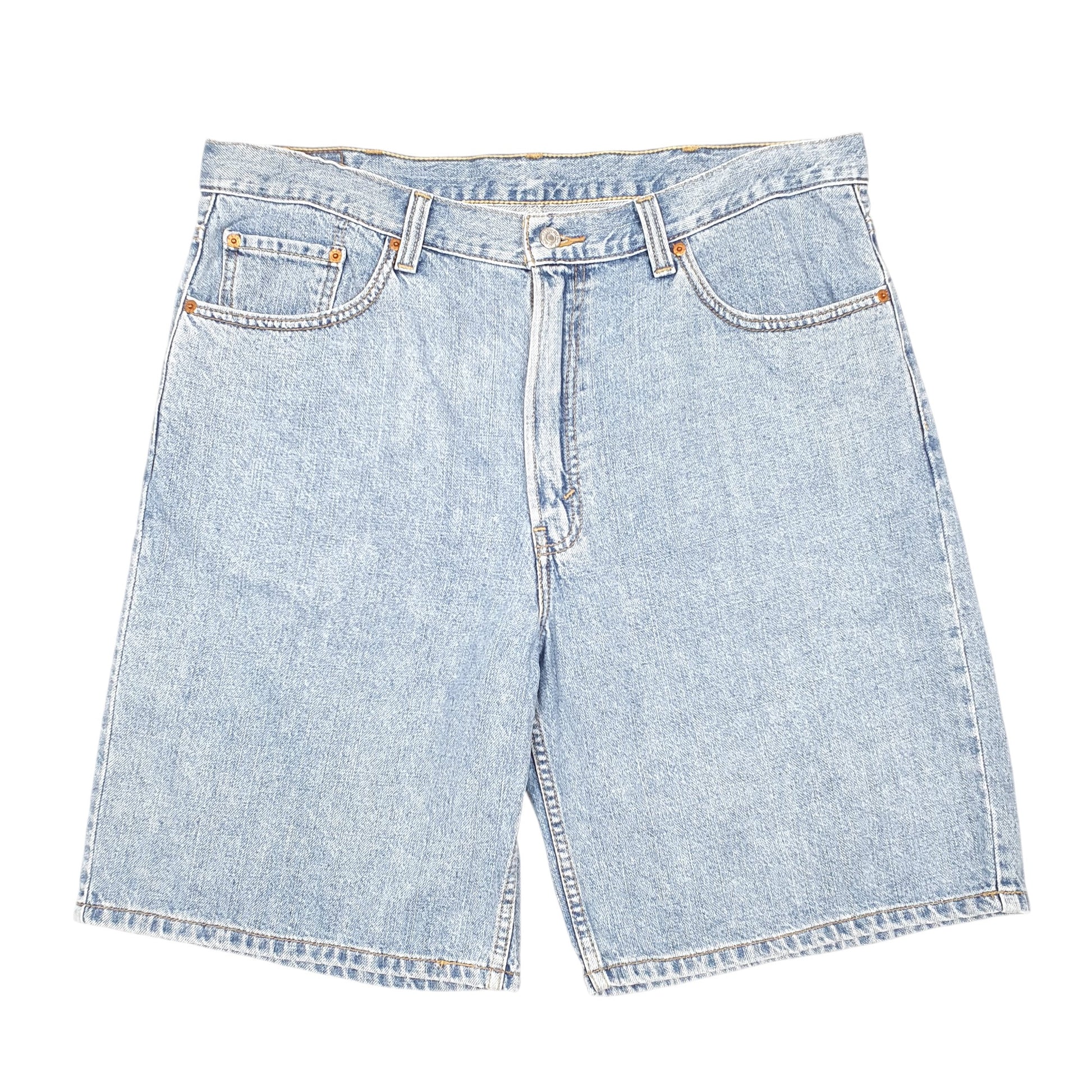 Mens Blue Levis Denim Jeans Jorts 550 Baggy Relaxed Denim Shorts