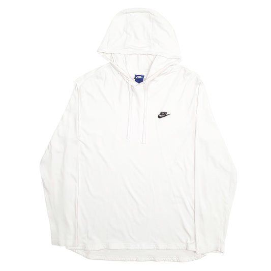 Mens White Nike  Hoodie Jumper