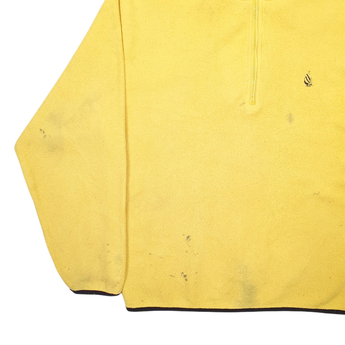 Mens Yellow Nautica  Quarter Zip Jumper