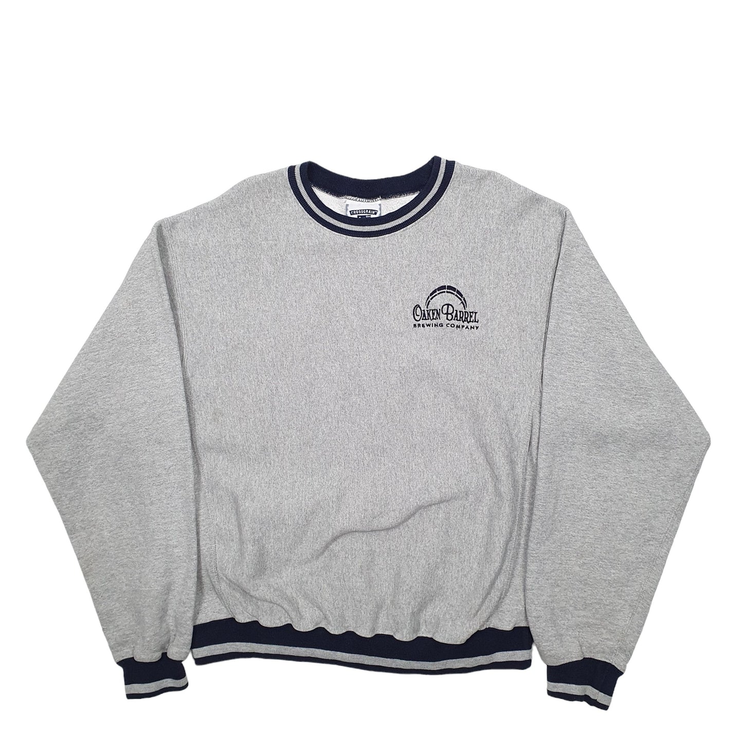 Mens Grey Lee  Crewneck Jumper