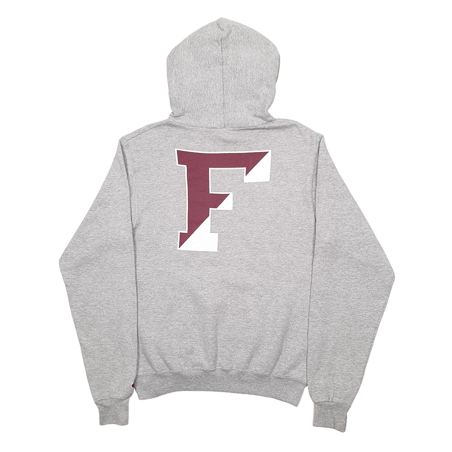 Mens Grey Champion Fordham University USA College Hoodie Jumper