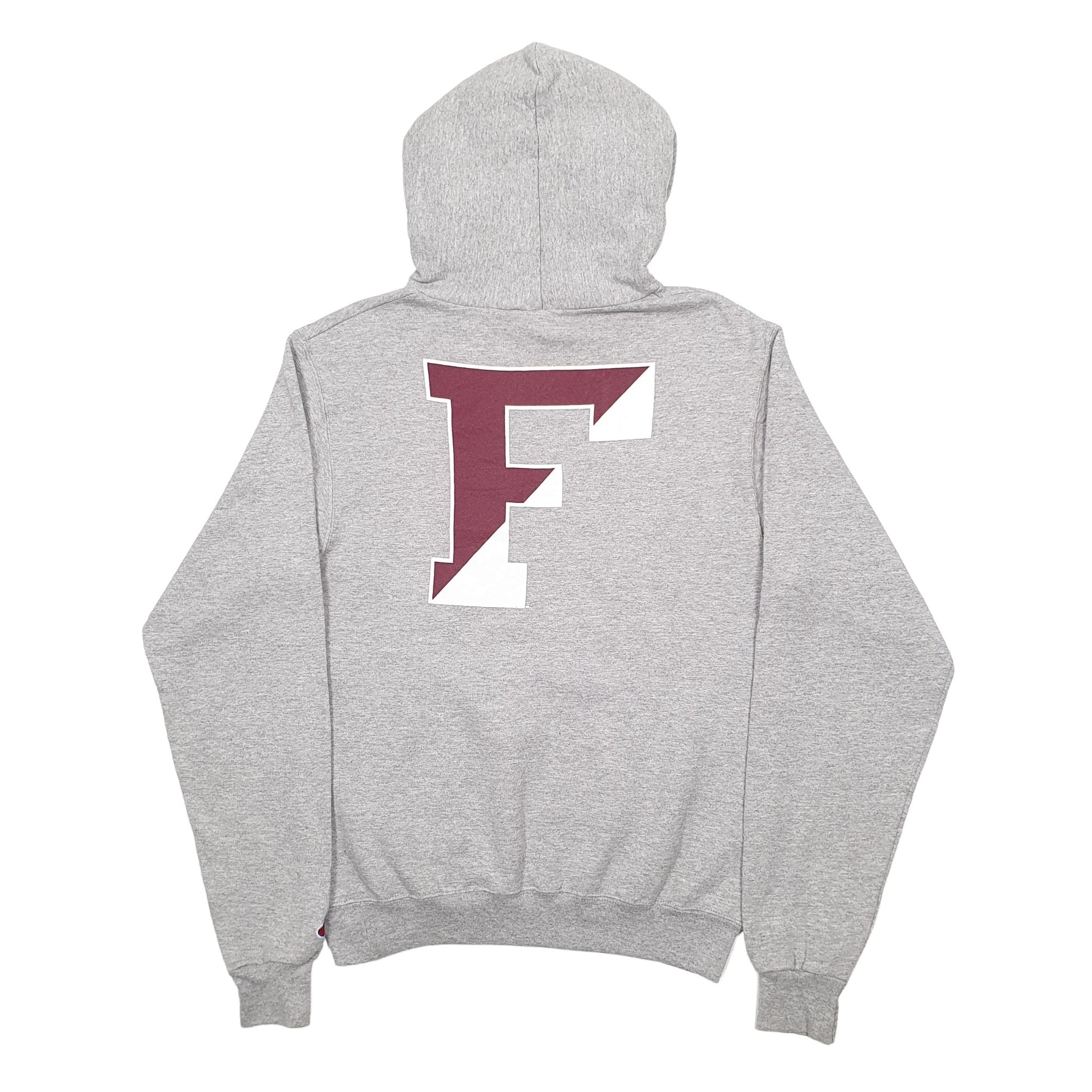 Mens Grey Champion Fordham University USA College Hoodie Jumper