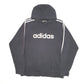 Mens Black Adidas  Hoodie Jumper