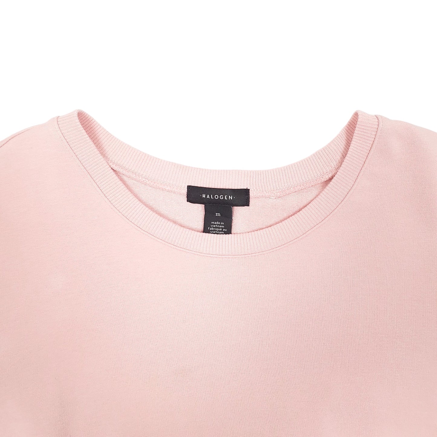 Womens Pink Halogen Frill Crewneck Jumper