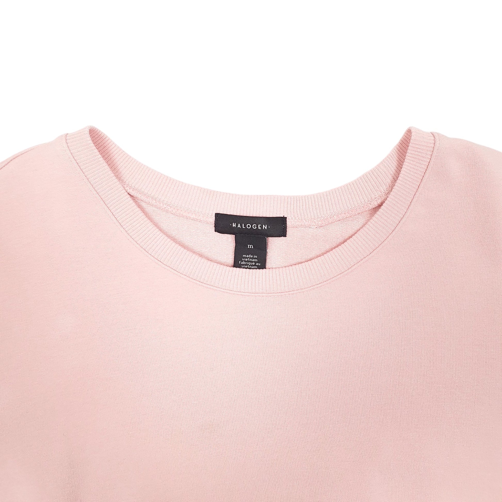 Womens Pink Halogen Frill Crewneck Jumper