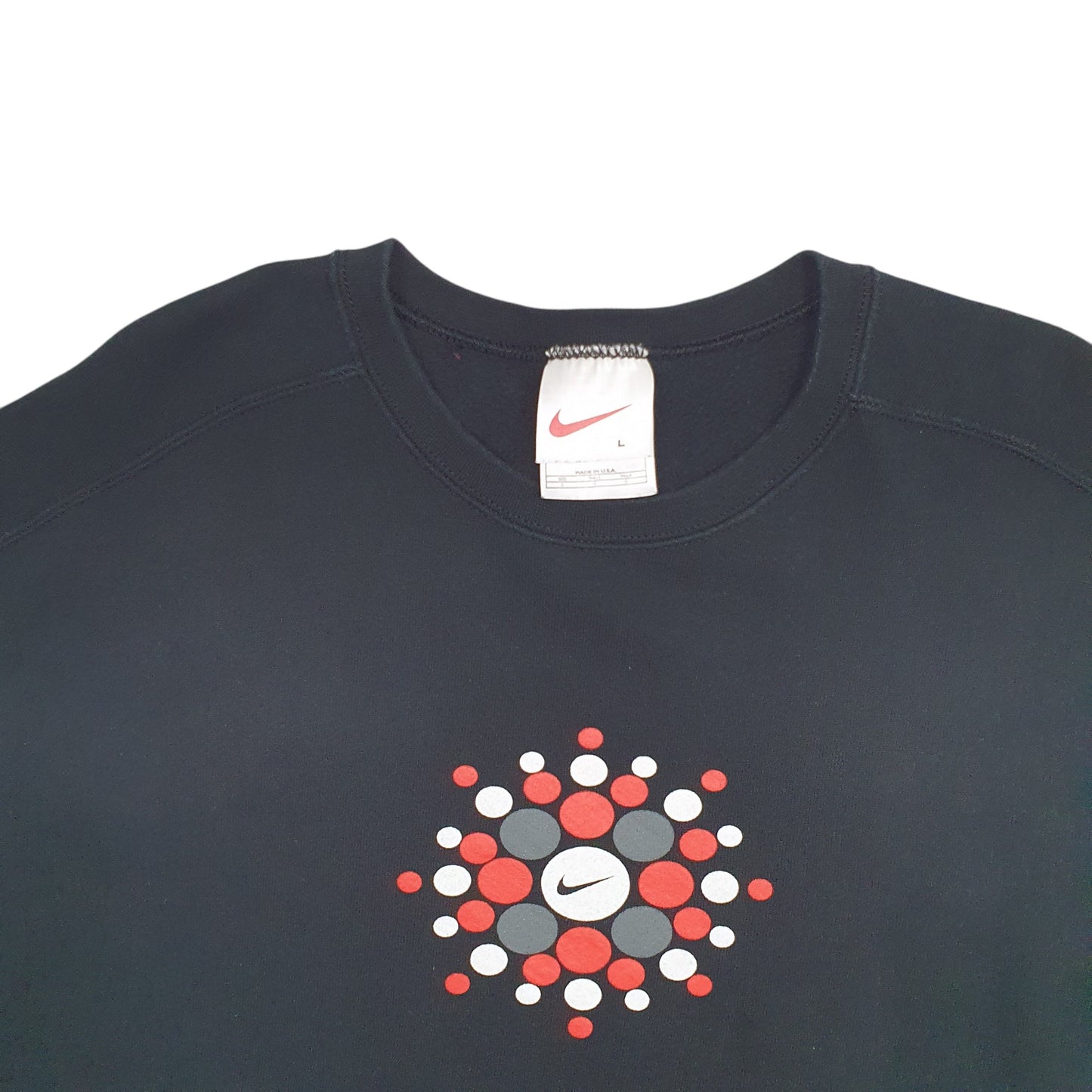 Mens Black Nike Vintage Made In USA Crewneck Jumper