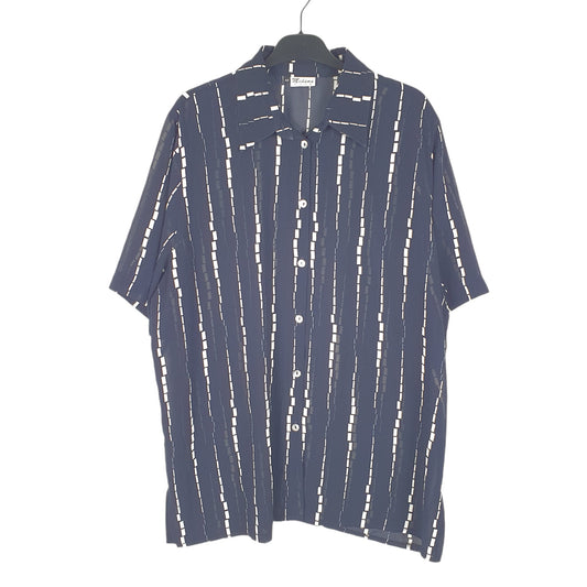 Mens Navy Midana Summer Light Short Sleeve Shirt