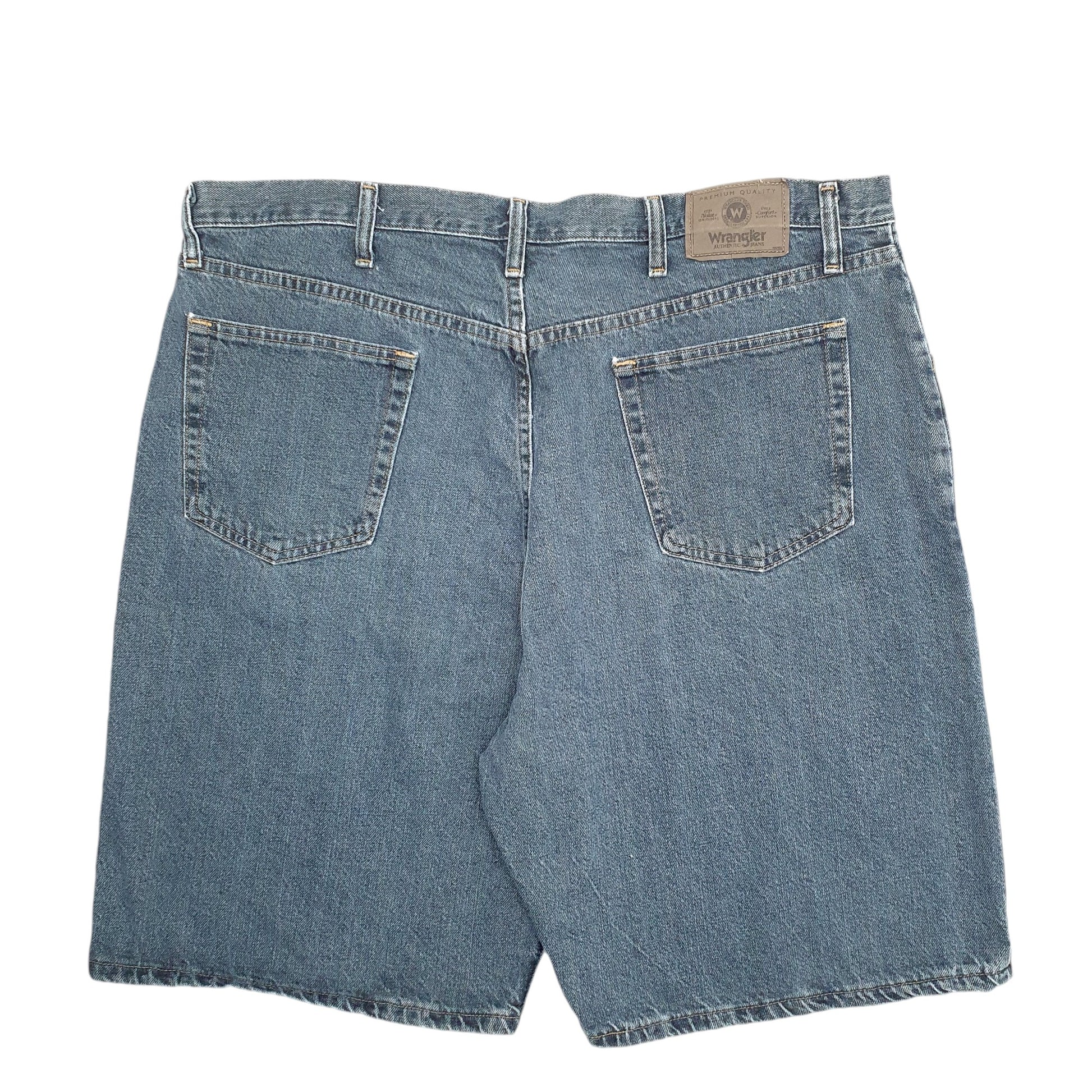 Mens Blue Wrangler Denim Jeans Jorts Denim Shorts