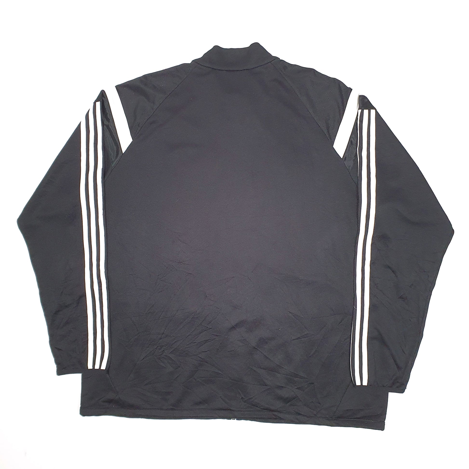 Mens Black Adidas Soccer Full Zip Coat