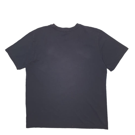 Mens Black Nike Spellout Dri-Fit Short Sleeve T Shirt