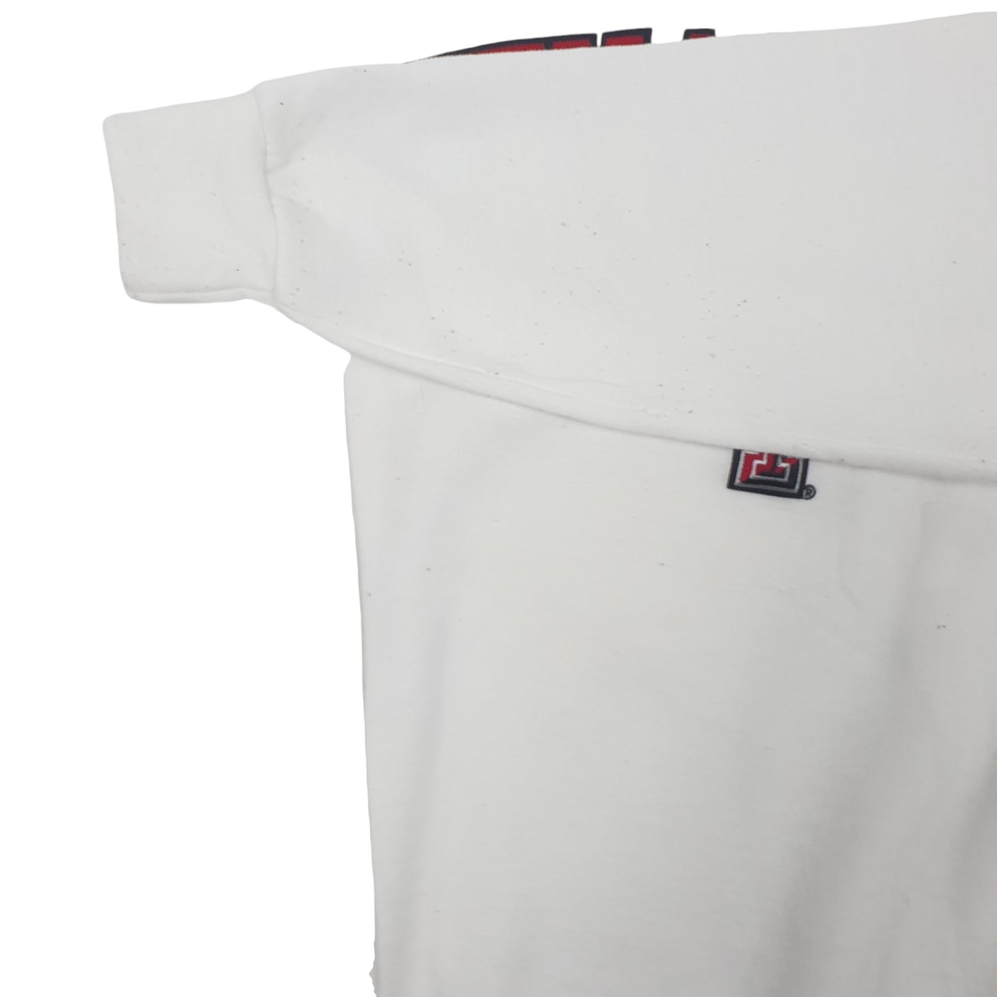 Mens White Champion Texas Tech Crewneck Jumper