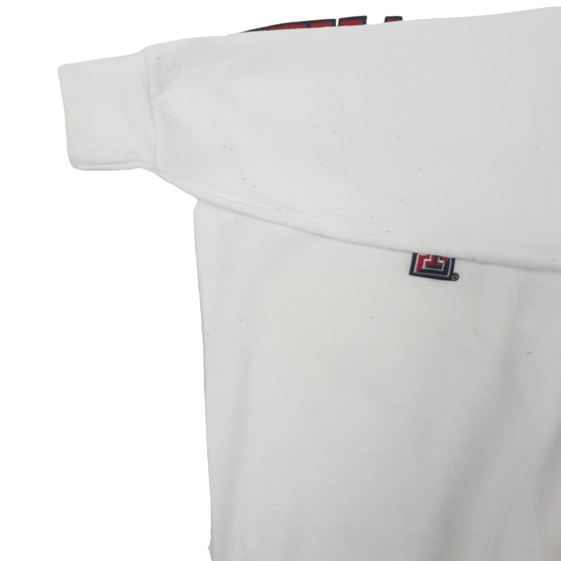 Mens White Champion Texas Tech Crewneck Jumper